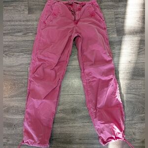 American Eagle Outfitters Pink Flare Pants